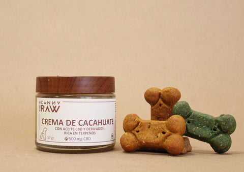 Crema de cacahuate con CBD para Mascota