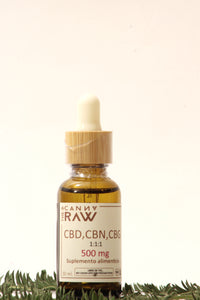 Suplemento alimenticio CBD, CBN y CBG
