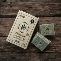 Chocolate Color Verde con CBD y Proteína de Hemp 15mg