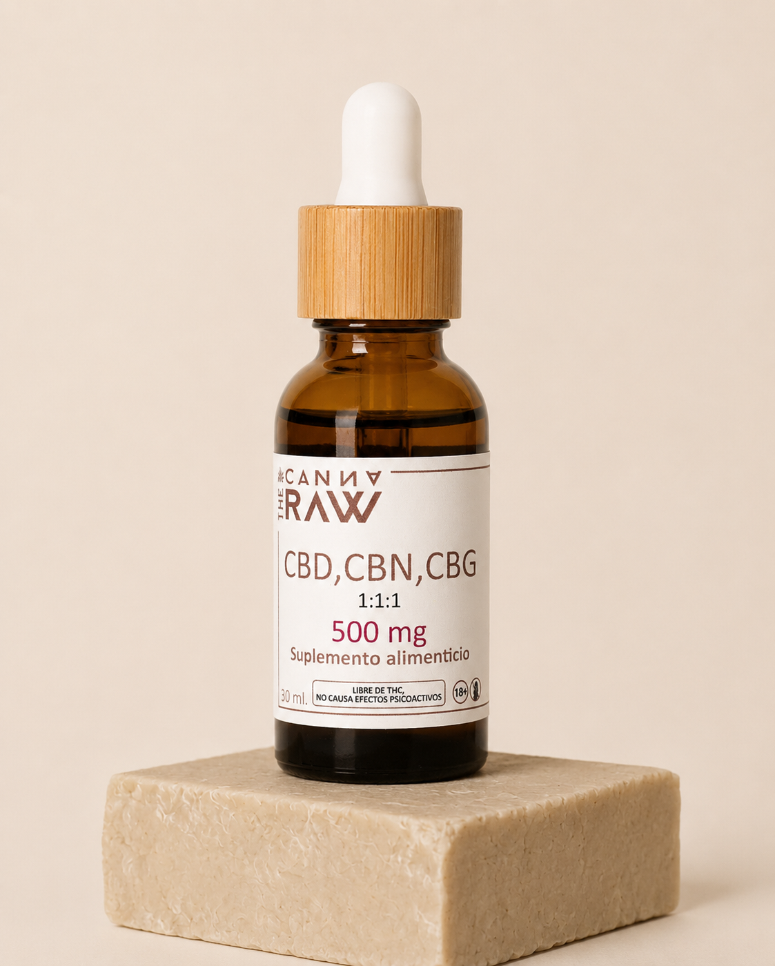 Suplemento alimenticio CBD, CBN y CBG