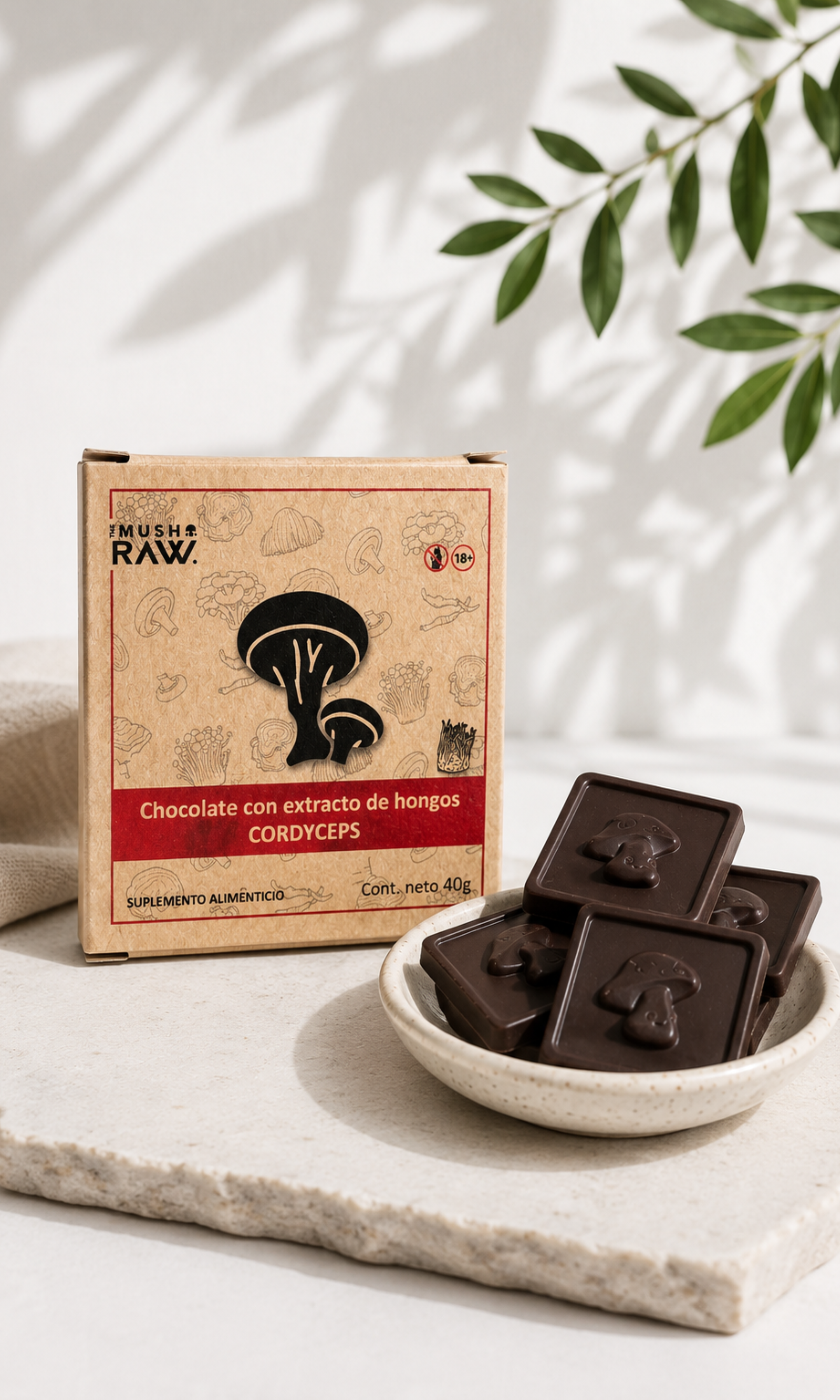 Chocolate con Hongo Cordyceps